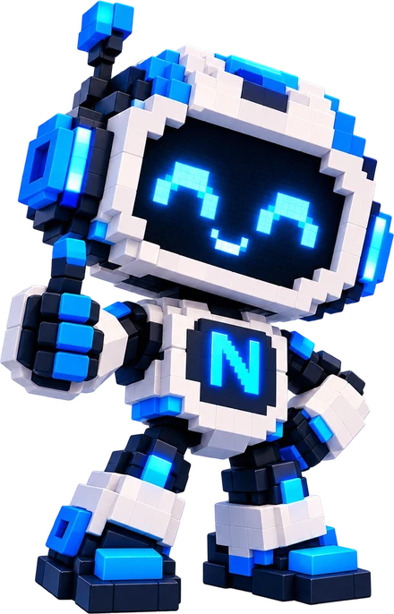NextVeebi robot Nexi näitab pöialt püsti